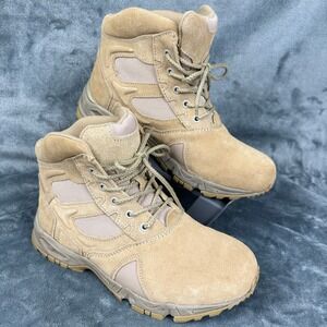 Deployment Boot Specs Suede Leather Work‎ Hiking Ankle Boots -Sz 10 Wide